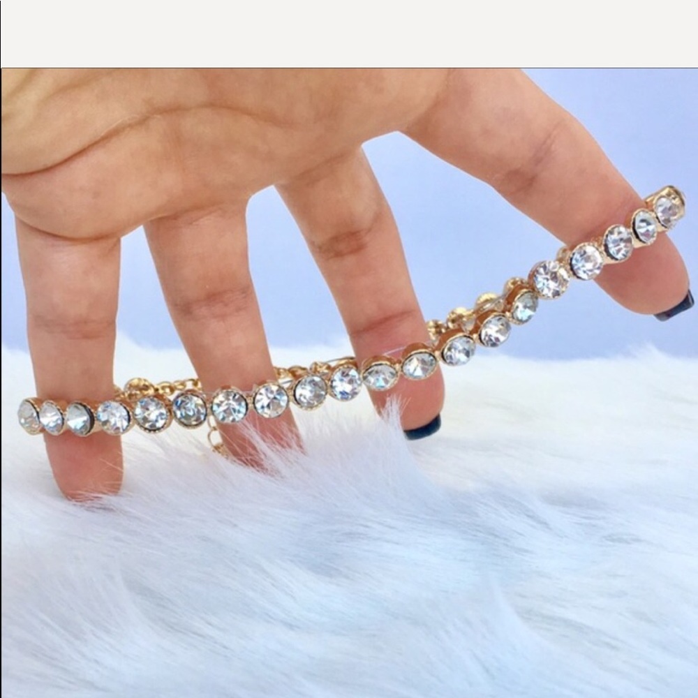 Rhinestone choker